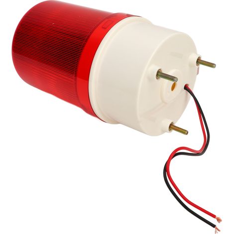Rotierende LED-Blinkleuchte mit 120 dB, akustischem und optischem Alarm, ABS-Gehäuse, Schutzart IP54, Warnleuchte für den Innen- und Außenbereich, 12 V (1/5)