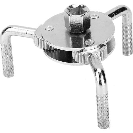Clé universelle pour filtre à huile avec mandrin à trois mâchoires pour retirer les filtres à huile (63-105 mm) adaptée aux voitures et aux camions. (1/5)