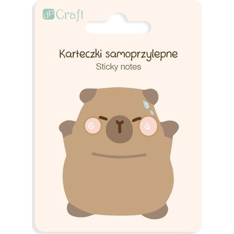 Blocchetti di post-it con simpatici capibara, 6,2x6 cm