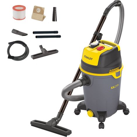 Stanley Aspiratore Solidi e Liquidi SXVC25PTDE con Presa Elettroutensili (1200 W, 25 l) (1/4)