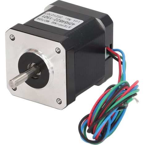 Moteur pas à pas 42HS4822-1501, tension DC 3.84V, axe 48mm, couple élevé, pour imprimante 3D et CNC, bobine 1.5A, qualité fiable. (1/5)