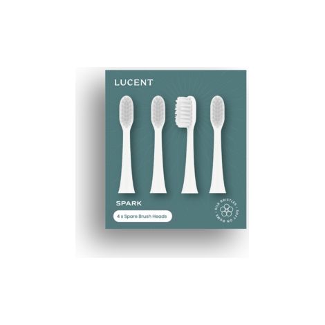 Be Lucent Spark Köpfe - Ersatzbürsten (4 Stück, weiß)