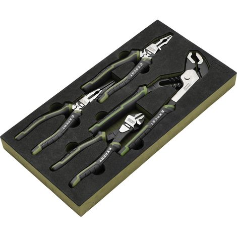 Draper 09778 Draper Expert High Leverage Pliers Set with Water Pump Pliers in EVA Foam Tray (4 Piece) (1/2)
