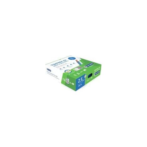 100 mètres de câble cuivre sans halogène unipolaire section 2,5 mm, jaune-vert, noir, bleu, marron, gris. Installation électrique (gris) (jaune/vert)