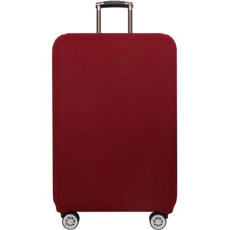 Housse de protection élastique pour valise de voyage, housse de protection lavable pour valises avec fermeture éclair, Bordeaux, xl (1/5)
