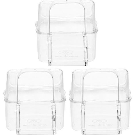 Bassin d'alimentation en acrylique pour animaux de compagnie