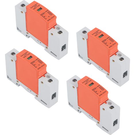 Parafoudre 4Pcs 1P AC 420V RMU1-C40, Protection Surtension Rail DIN, Paratonnerre Résidentiel, Dispositif de Protection 40A (1/5)