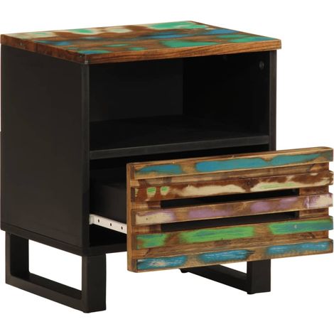 Maison Exclusive - Comodino 40x34x46 cm in Legno Massello di Recupero (1/5)