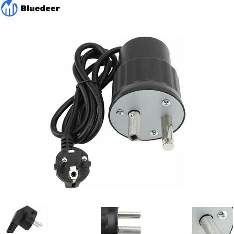 Moteur Tourne Broche de Barbecue Moteur Eléctrique Camping en Aluminium Kit Rtissoire Barbecue Charge Nominale 0-24kg(EU Plug) (1/5)