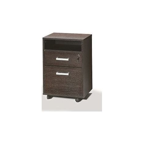 TOPKIT | Commode Jarama 9004 |Classeur de bureau avec serrure |Classeur à roulettes | wengé (1/3)
