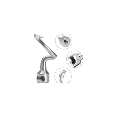 Crochet pétrisseur pour batteur Kitchenaid - Crochet à pain - Crochet à pâte K45DH - En acier inoxydable - Durabilité - Non revêtu - Facile à nettoyer (1/4)