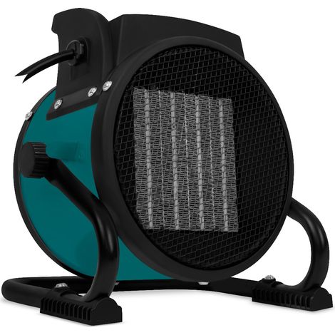 Chauffage de chantier électrique 2000W – Ventilateur intégré pour espaces jusqu'à 20m² – Thermostat réglable – EH501AC