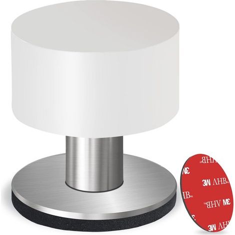 Fermaporta autoadesivo,acciaio inox 304,fermaporta antiurto,fermaporta fonoassorbente,fermaporta anticollisione in gomma,40x65mm,nero-M (1/5)