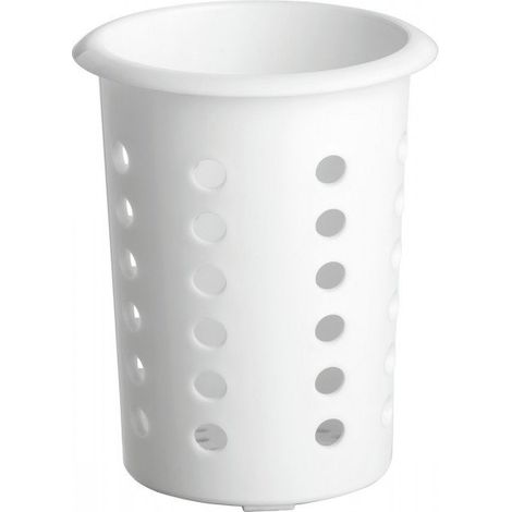 Panier à couverts en plastique blanc