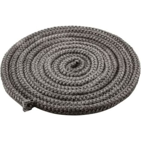 Joint haute température Cordon de porte de four pour joint de cheminée, 10 mm x 4 m, corde en fibre de verre ignifuge pour poêle, cheminée, four, chaudière, résistante à 450-550 ℃, noir (1/5)