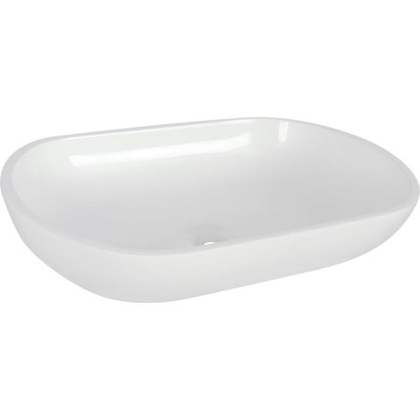 Differnz Ovalo Vasque à poser ovale 54x34x12cm Poly blanc