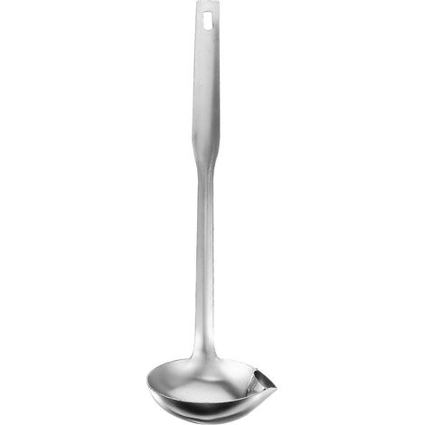 Louche à soupe en acier inoxydable, louche séparateur d'huile, cuillère à huile-32.8X9.5CM-Silver (1/3)