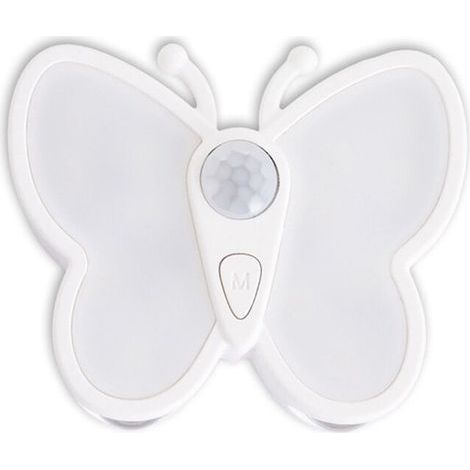 Veilleuse LED avec Détecteur de Mouvement Papillon, Lampe de Nuit Rechargeable Sous Armoire, Lampe de Nuit pour Garde-Robe, Escalier, Chambre à (1/4)