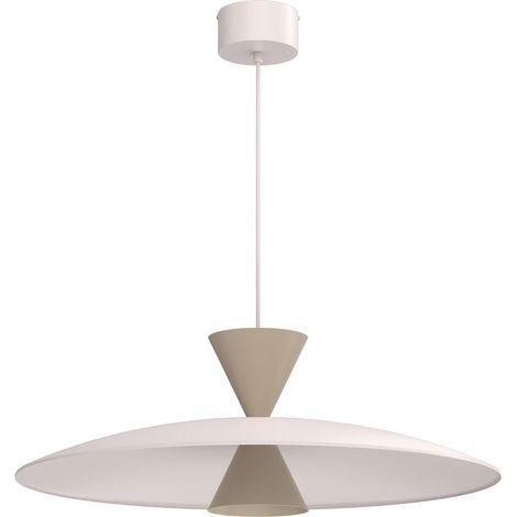 Suspension décorative sablier Mistic beige cachemire acier GX53 15W intérieur (1/5)