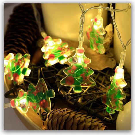 Guirlande Lumineuse LED - 3 M - 20 Ampoules - Alimentation Piles - Pour Décoration Intérieure Extérieure Noël Jardin Maison (1/5)