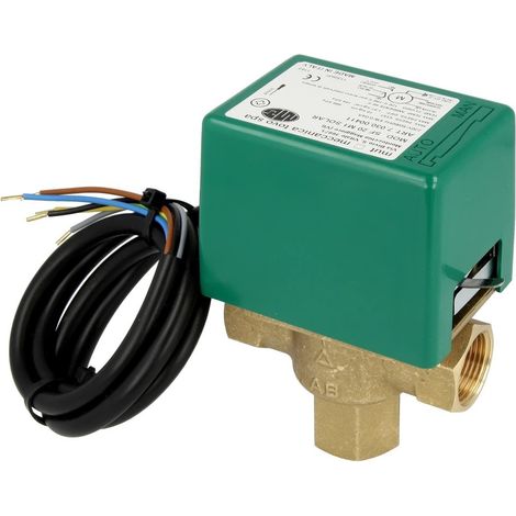 Vanne de zone 3 voies solaire MUT 3/4'' FF avec microrupteur auxiliaire