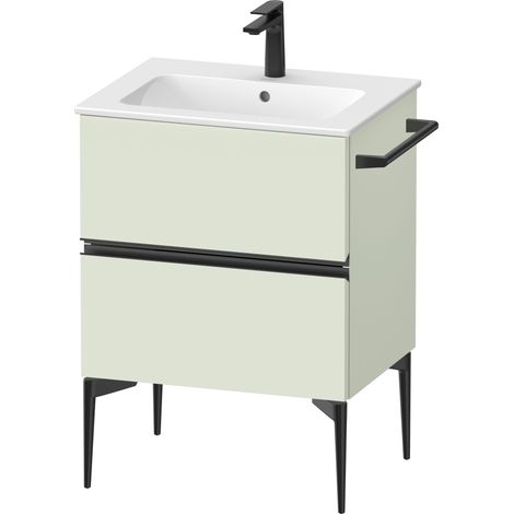 Duravit Sivida mueble bajo lavabo, 2 cajones, tirador diamante (1/4)