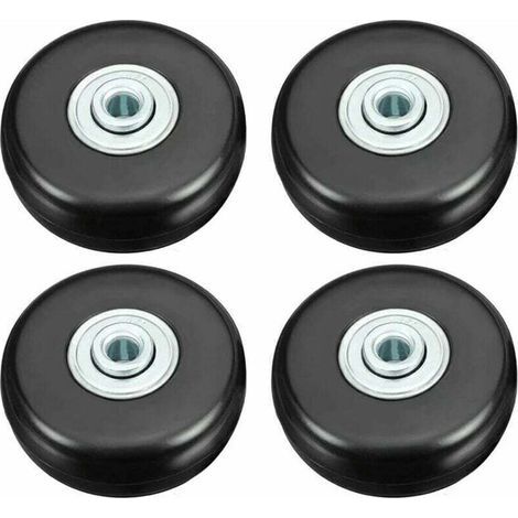 4-teiliges Kofferrollen-Set, robuste 50-mm-Gummirollen für Kofferreparaturen, universelle Ersatz-Lenkrollen (1/5)