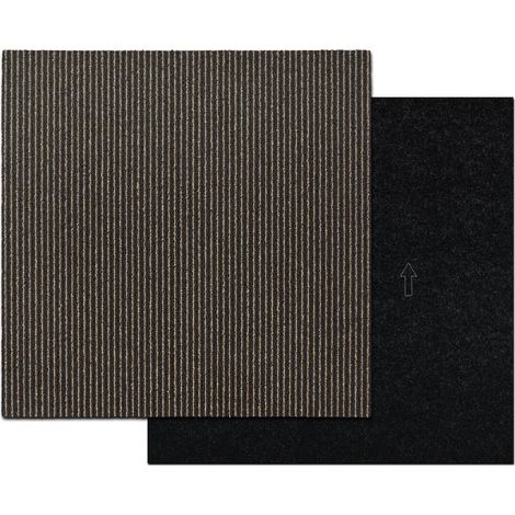 Teppichfliesen Bohemia Braun 02 50 x 50 cm