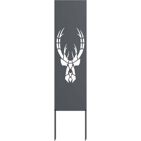 Paravent de jardin anthracite, 32 x 140 cm (1/5)