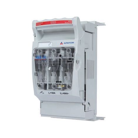 Interruptor seccionador con fusible 160A RBK 00 pro-SG-M / Terminales de tornillo M8 de hasta 70 mm2 / 63-823259-121