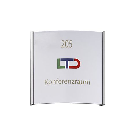 Rótulo para puertas ORLANDO™  H x A 148 x 148 mm  peso 0,22 kg