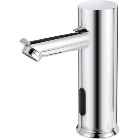 Robinet de salle de bain sans capteur- automatique- mains libres- en laiton massif- 1 trou- pour salle de bain ou (1/5)