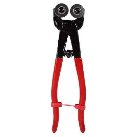 Glass Cutter - Mosaic Pliers, 200mm Heavy Duty Glass Mosaic Cutter Round Cutter Ceramic Tile Cutter Cutting Job Tool 8-Inch Round Double Wheel Pliers MUMU (1/4)