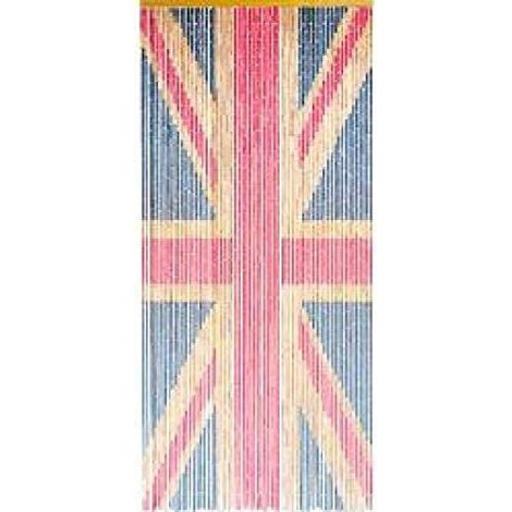 Rideau de porte en bambou Union Jack - Décoration maison