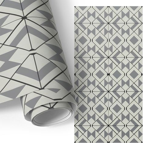 Klebefolie für Möbel - Möbelfolie - Selbstklebefolie - für Couchtisch - Türen - Wohnzimmer - Schlafzimmer Moderne Geometrie 65x130 cm