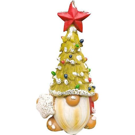 1 statue de gnome de sapin de Noël