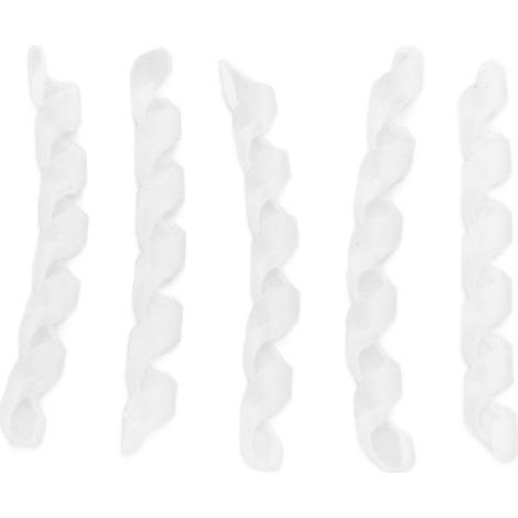 Packung mit 5 transparenten Spiralhüllen aus strapazierfähigem, reibungsarmem Gummi für Fahrradbrems- und Schaltzüge. (1/5)