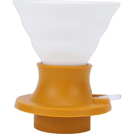 Doseur à café céramique jaune infuseur immersion résistant chaleur portable pour préparation manuelle (1/5)