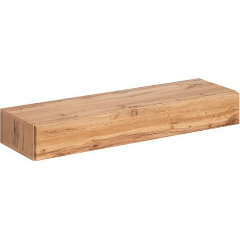 Paris Prix – Étagère murale 100cm en MDF naturel – Facile à entretenir – Fabrication européenne – Dimensions L. 100 x P. 30 x H. 15 cm (1/5)