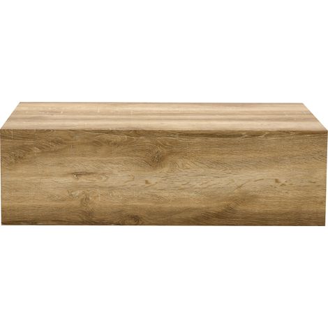 CAIziTable basse rectangulaire bois clair 90x50x30 MDF pieds antidérapants luxe (1/5)