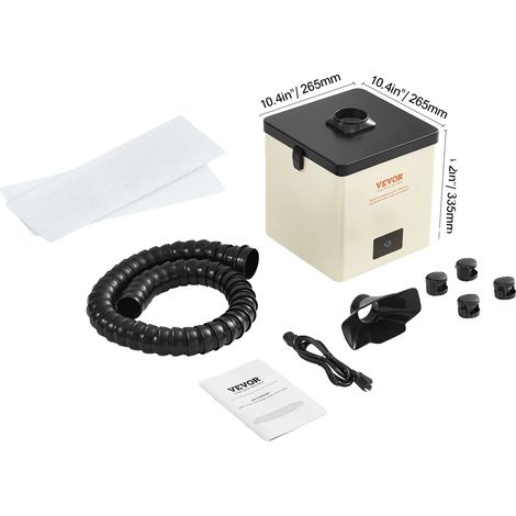 Extracteur de fumée de soudure, forte aspiration, fonctionnement silencieux, 100W (1/2)