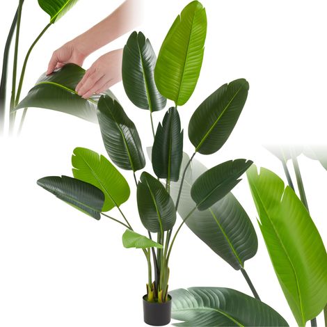 Arbre oiseau du paradis avec feuilles PEVA écologiques 160cm (1/5)