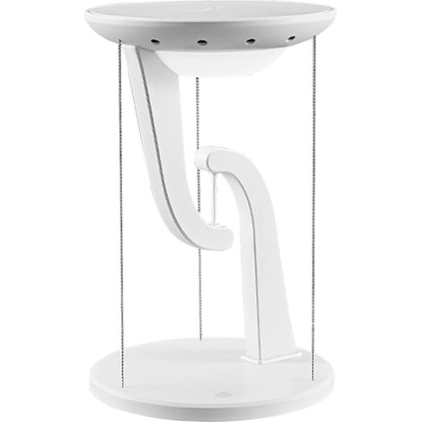 LED-Schreibtischlampe, kreatives und intelligentes kabelloses Handy-Ladegerät, modernes und schlankes Design, kompatibel mit Mobiltelefonen, weiß (1/3)