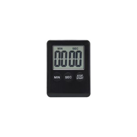 Minuteur numérique magnétique - Horloge de cuisine noire