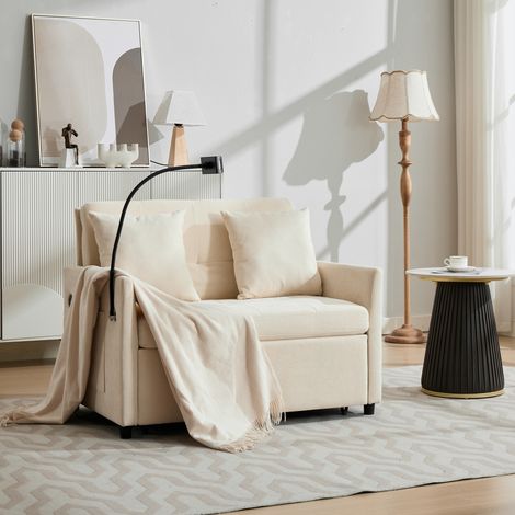 Sofa in tessuto minimalista moderno, sofa multifunzionale deformabile - comodo per soggiorno, ufficio e studio, letto singolo pieghevole a doppio uso (1/5)
