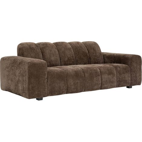 Divano palma 3 posti 212x97cm tonka brown - Atmosphera créateur d'intérieur