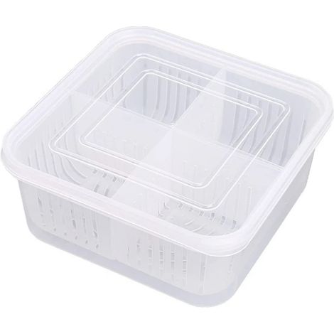 Boîte de conservation des légumes, boîte de rangement pour oignons et ail, boîte de rangement pour fruits (1/5)