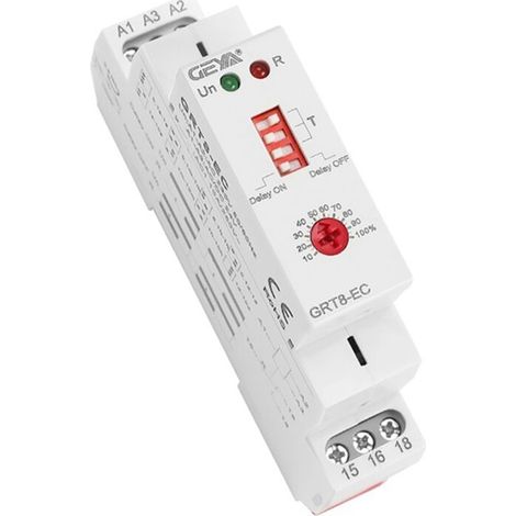Relè temporizzato a doppia funzione GRT8-EC 10A su AC230V (1/4)