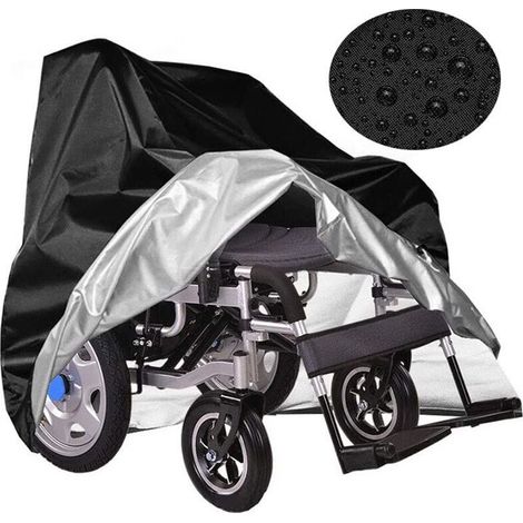 Housse Pour Fauteuil Roulant Électrique - Oxford 210D - Imperméable Anti-Poussière - Usage Domestique Push-Pull - 115x75x130 cm (1/5)