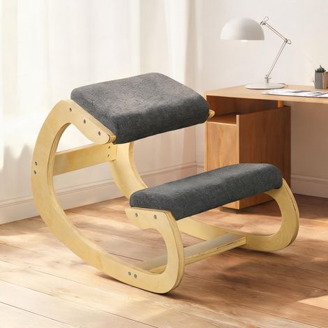 Chaise de bureau en madeira de Bétula e Poliéster 55 x 85 x 55 cm (1/5)